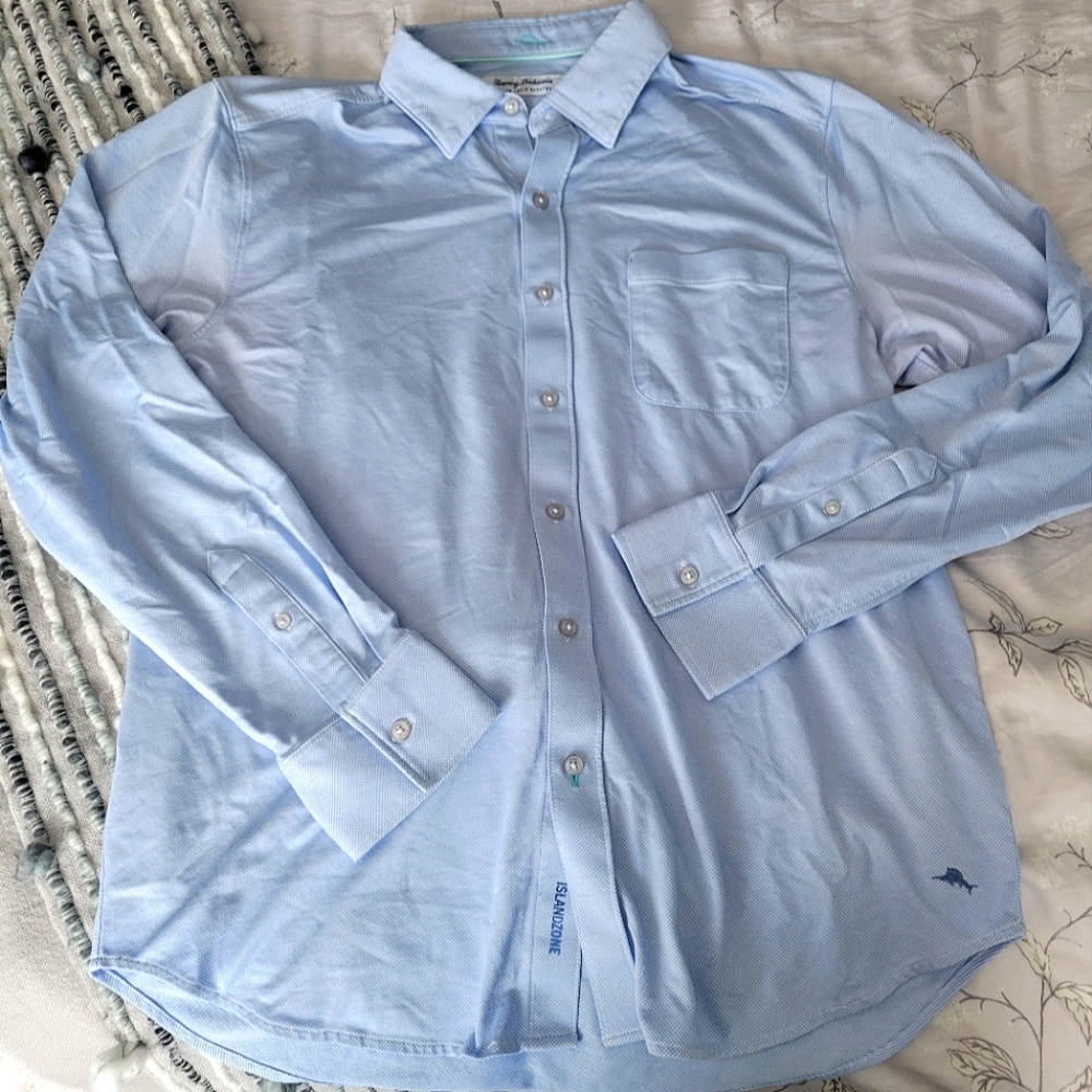 Tommy Bahama Blue San Lucio Stretch Shirt